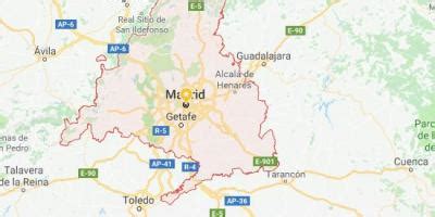 Mapa de Madrid y alrededores - Mapa de Madrid y ...