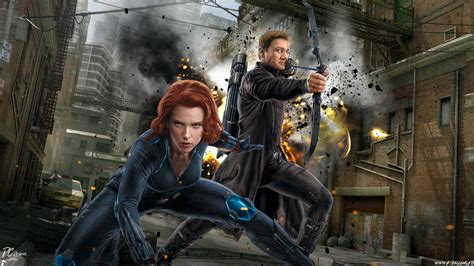 Trailer akhir dari film black widow » dibintangi oleh scarlett johansson (black widow/natasha romanoff), florence pugh. Black Widow & Hawkeye HD Wallpaper | Background Image ...