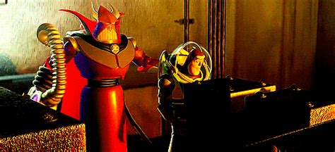 He meets the other prized toys from that show: When Buzz deals with this demon of a toy. | Toy Story GIFs | POPSUGAR Entertainment Photo 25