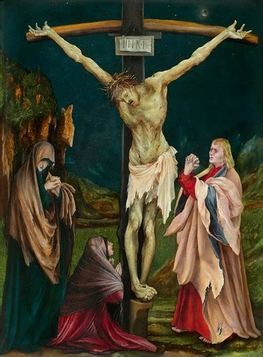 Matthias grunewald large crucifixion the tauberbischofsheim altarpiece 1524 staatliche compare with similar items. Matthias Grünewald, Kreuzigung Christi - The Small Crucifi ...