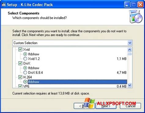 Ranging from a very small bundle that contains only the most essential decoders to a large and more comprehensive bundle. Download K-Lite Codec Pack for Windows XP (32/64 bit) in English