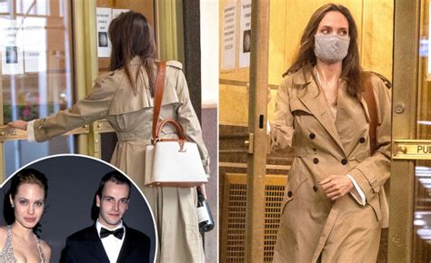 Angelina Jolie was photographed at the home of her first ...