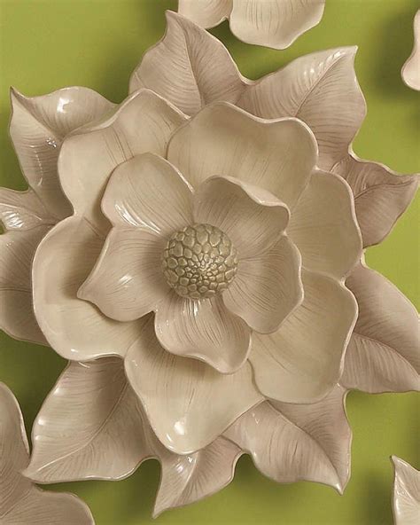 5 out of 5 stars. Global Views Magnolia Wall Flower in 2020 | Flower wall ...