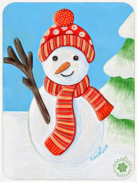 Téléchargez toutes les photos et vecteurs gratuits ou libres de droits. cocolico-creations: Bonhomme de neige, illustration ...