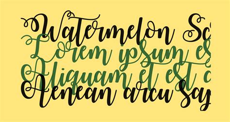 Spectacular bundle (20 fonts + bonus). Watermelon Script Demo free Font - What Font Is