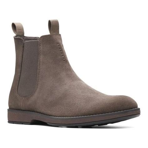 Maybe you would like to learn more about one of these? Men's Clarks Hinman Chelsea Boot - Dark Taupe Suede Boots ...