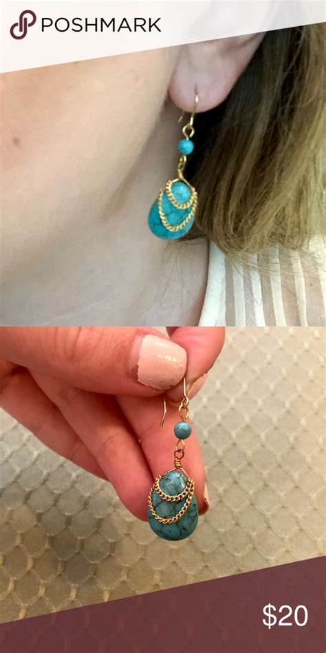Free people turquoise earrings | Turquoise earrings, Free people ...
