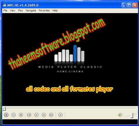 Media player classic home cinema supports all common video and audio file formats available for playback. K-Lite Mega Codec Pack Latest 10 Full Version Free Download | Thaheem Software's