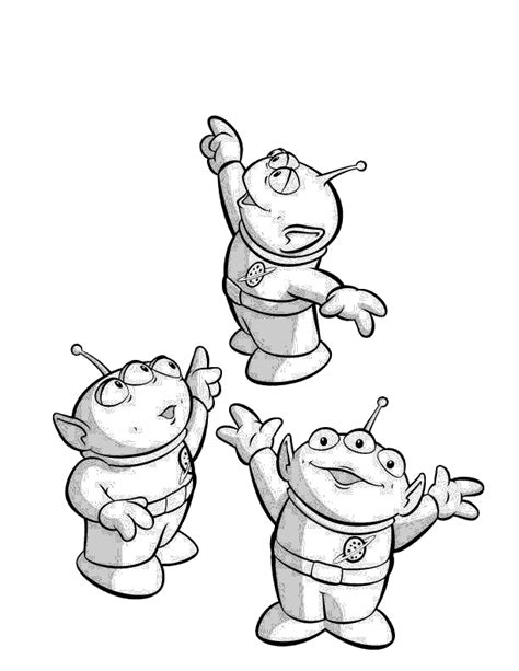 If you loved those adorable little aliens, you can color them now. Coloring Pages: Toy Story free printable coloring pages | Ilustrácie