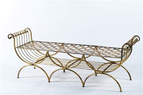 Wrought iron beds have a persona all they're own. Midcentury French Wrought Iron and Gilded with Gold Leaf ...