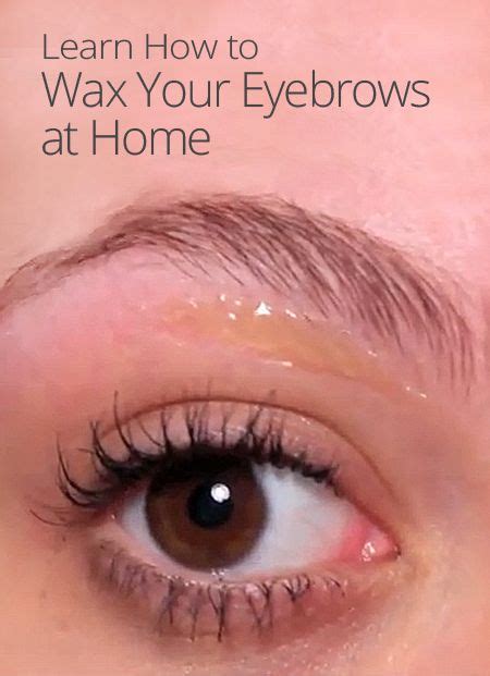 Peel off the wax against the direction of the hair. How to Wax Your Eyebrows at Home | Wax eyebrows at home, Homemade wax for eyebrows, Diy eyebrow ...