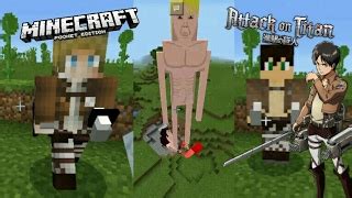 .of aot in mcpe game.3. Images Of Mcpe Attack On Titan Addon