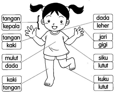 ~selamat datang ke blog bahan mengajar prasekolah~: BAHASA MALAYSIA PRASEKOLAH: Latihan Badan Saya | Preschool ...