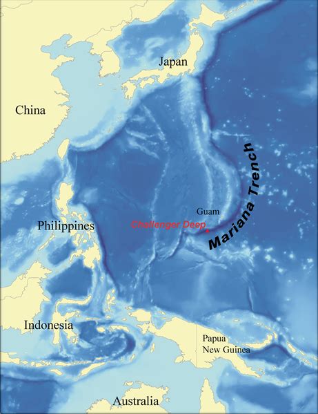 The mariana trench hosts the challenger deep, the deepest known part of all of the earth's oceans. Jame Cameron has reached Challenger Deep March 25, 2012 at ...