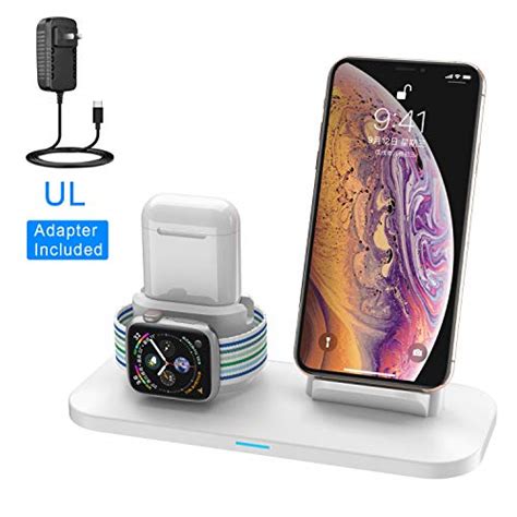Simply put the airpods max on the stand by spreading them out slightly and placing them in the custom fitted profile made just for the airpods max. MANCASSY Wireless Charger, 3 in 1 Wireless Charging ...