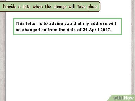 The notification letter notifies or provides information to a recipient. How to Write a Letter for Change of Address - wikiHow