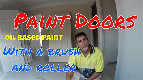 We also share our favorite painting tools to give you that professional finish. Paint doors with oil based paint with a brush and roller ...