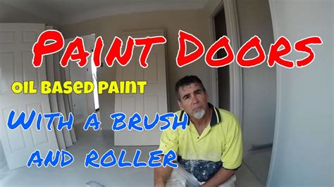 Learn how to paint a door with these helpful tips. Paint doors with oil based paint with a brush and roller ...