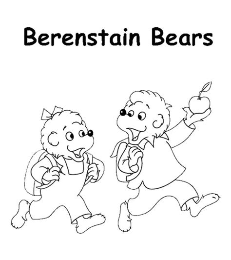 Daddy bear with his little cute ba. Top 25 Free Printable Berenstain Bears Coloring Pages Online