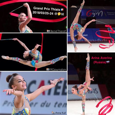 Le robaron la dorada a dina averina, muy mal los jueces. Dina AVERINA (Russia) ~ Ribbon collage @ Grand Prix Thiais ...