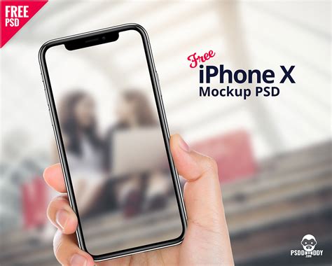 iPhone X in Hand Mockup | Mockuptree