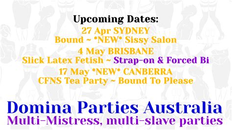 Last updated on mar 16, 2018. Sydney Domina Parties - 27 April - Miss Penelope Dreadful