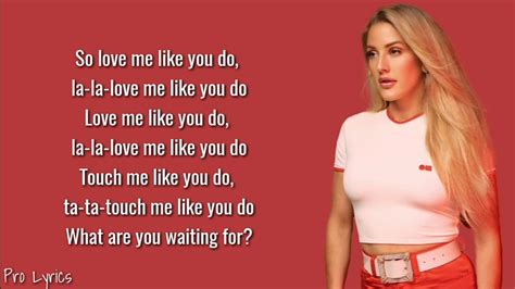 Sofie's e d i t s june 13, 2020 at 2:12 am. Ellie Goulding - Love Me Like You Do (Lyrics) - YouTube