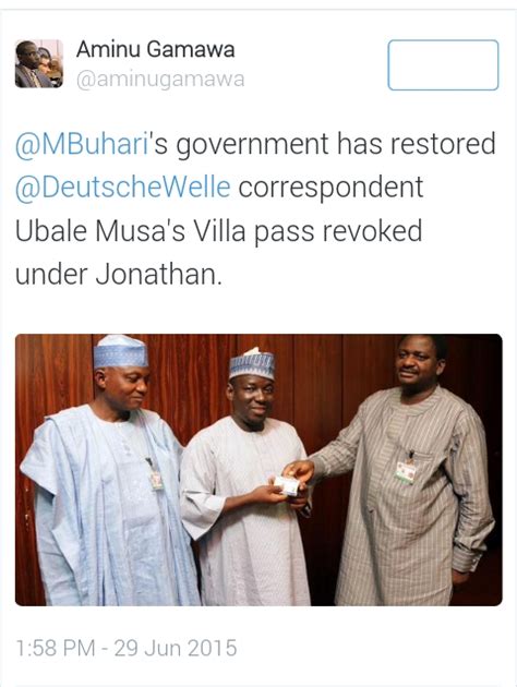 Deutsche welle's usage is at a record high. Femi Adesina Returns Press Pass Of Deutsche Welle Reporter ...