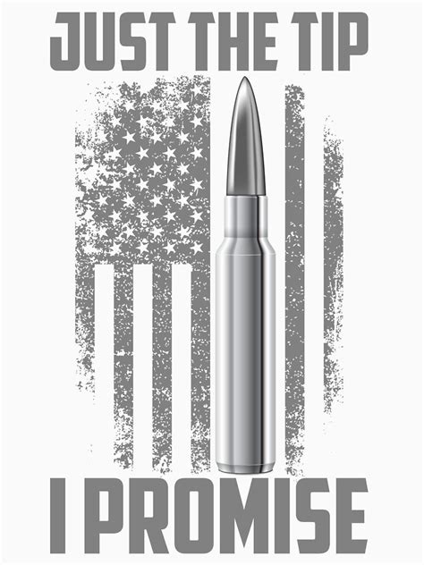 Just the tip i promise svg for electronic cutting machines. "Veteran Just The Tip I Promise flag american" T-shirt by ...