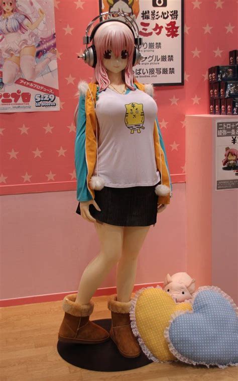 Saw something that caught your attention? Life-size Super Sonico anime figure | Anime figures, Super ...