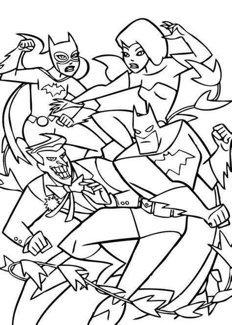 Download or print this amazing coloring page. Couple Fight in Joker Coloring Page - NetArt