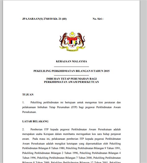 Dasar dan keutamaan kepada syarikat bumiputera dalam perolehan kerajaan, kuala. PP Bil. 8 Tahun 2015 : Imbuhan Tetap Perumahan ~ DUNIA ...