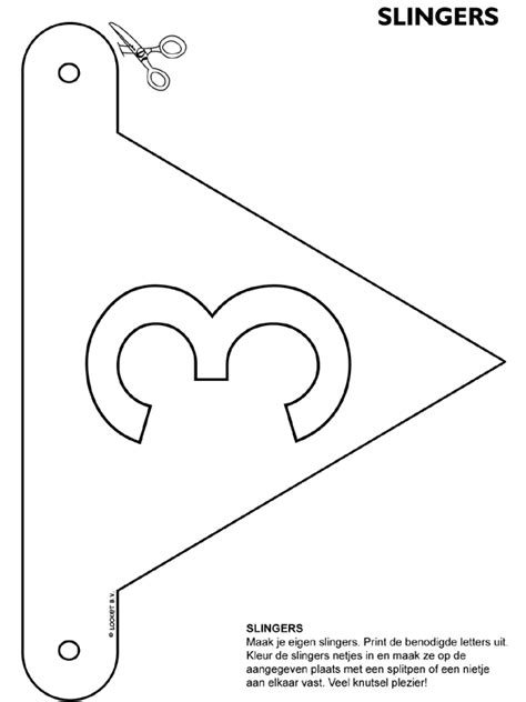 Sinterklaas vlaggetjes voor tijdens de intocht. Kleurplaat 3 - slingers - Kleurplaten.nl