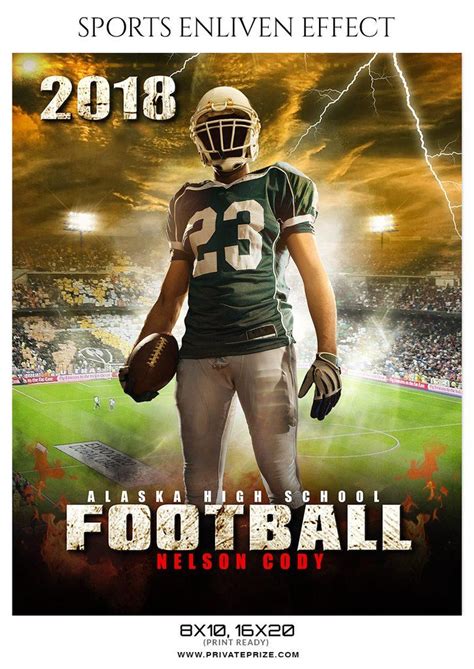 This template is easy to use and it doesn't require any plugins. Nelson Cody Football Sports Enliven Effects Photoshop ...