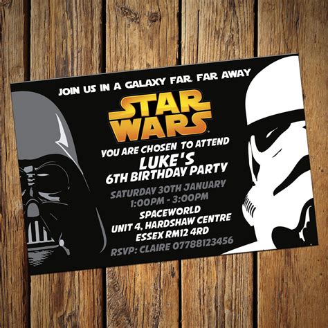 Star wars geburtstagskarte zum ausdrucken wenn sie ein thema entwerfen und ihre geburtstagsfeier planen, sehen sie die folgenden felder, z. Star Wars Einladungskarten Download ...