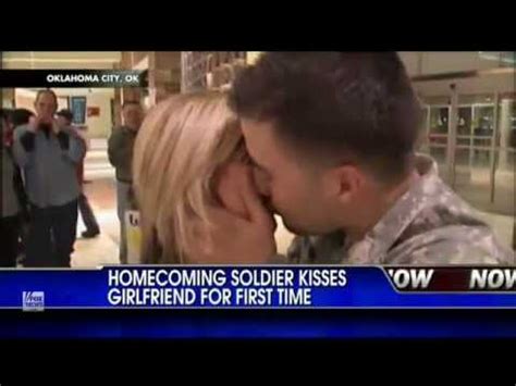 Best gift for girlfriend first time. Soldier Meets Girlfriend For First Time - YouTube