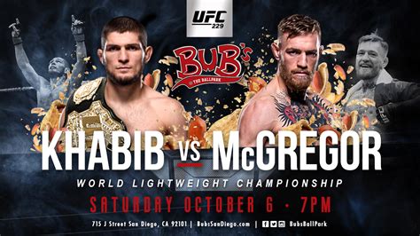 The main card also featured tony ferguson fighting anthony pettis, dominick. UFC 229: Khabib vs. McGregor - Bub's @ the Ballpark