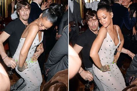 At the hotel you can get various services. Rihanna suffers near nip-slip as she dances in low-cut ...