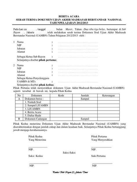 Nobahan evaluasiketersediaan berkasadatidak… br />nobahan evaluasiketersediaan berkasadatidak1dokumen owner's estimate (oe )2dokumen kontrak beserta lampirannya3data. surat tanda terima dokumen - wood scribd indo