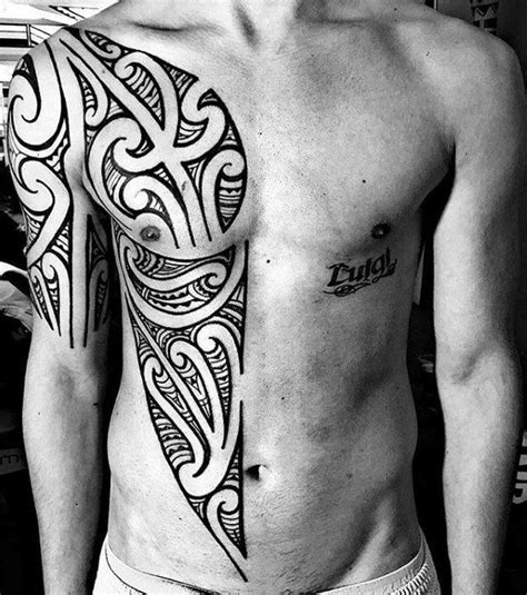 125 tribal tattoos for men: Top 40 Best Tribal Rib Tattoos For Men - Manly Ink Design ...