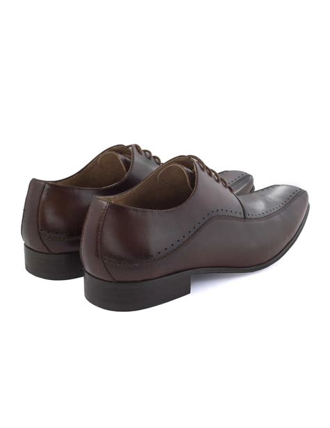 Reduce your carbon shoe print. Jeff Banks JEFF BANKS BROWN DERBY TRAM LEATHER SHOE ...