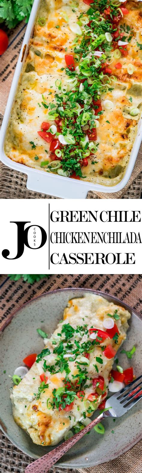 Spray a 9×13 baking dish with cooking spray. This Green Chile Chicken Enchilada Casserole can be on ...