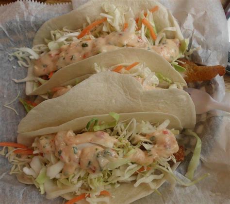 For this easy fish taco recipe, i use cod. Bayou fish house fish tacos & soft shell crab | Food ...