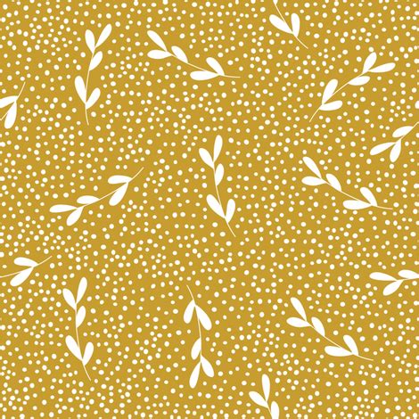 The best selection of royalty free gold leaf pattern vector art, graphics and stock illustrations. gold leaf branches dots leaves leaf pattern fabric - deniseanne - Spoonflower