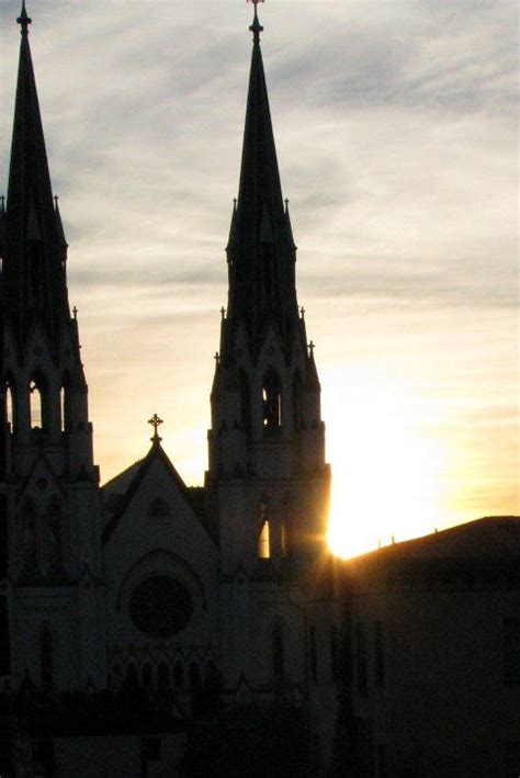 Book hotel savannah ga h, savannah on tripadvisor: Photo of sunrise over St John The Baptist Cathedral ...