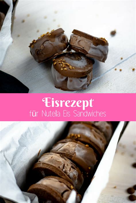 Maybe you would like to learn more about one of these? Cremiges Nutella Eis zwischen zwei knusprigen ...