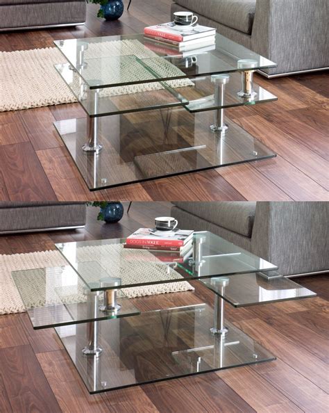 Rh's salvaged boatwood coffee table:in the hands of skilled woodcrafters, fishing boats that are no longer seaworthy get new life on land as. dwell - Jacque extending glass coffee table clear - £399 ...