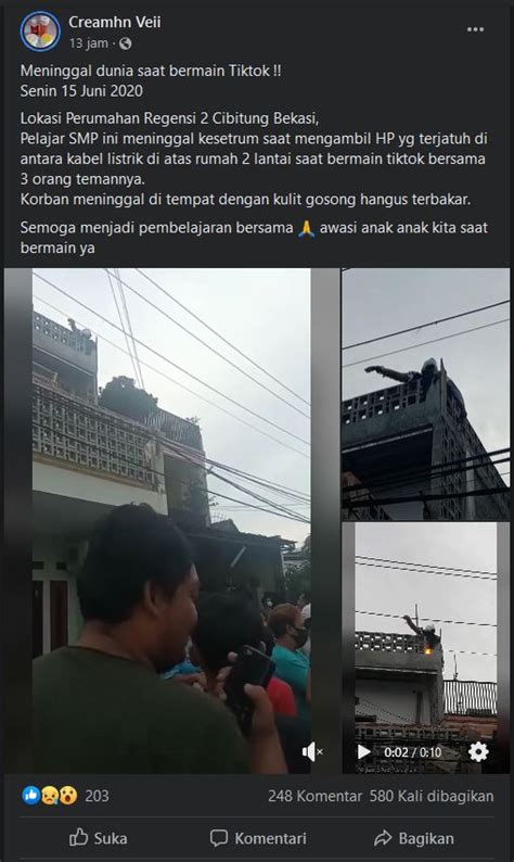 Jawaban tik tok dari bukandoktercinta. Detik-detik siswi SMP Tersetrum Kabel Listrik di Balkon ...