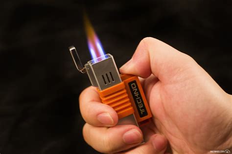 Is a torch hotter than a lighter? Techno Quadruple Torch Lighter - halfwheel