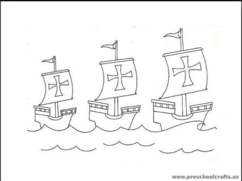 In the united states, we celebrate his discovery with a special holiday called columbus day. Columbus Day Coloring Pages for Kids - Preschool and ...